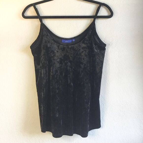 Crushed velour y2k spaghetti strap camisole top fairy fairy goth witchy - Picture 1 of 3